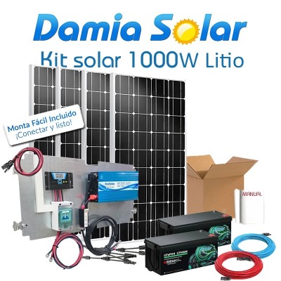 Comprar Kit Solar de Litio 1000W Blue Uso Diario