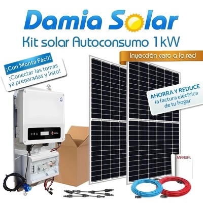 Kit de autoconsumo solar monofásico de 1kW XS Injeção Zero