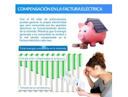 Kit de autoconsumo solar monofásico de 1kW XS com excedentes