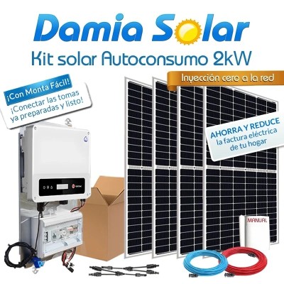 Kit autoconsumo solar 2kW XS monofásico Inyección Cero
