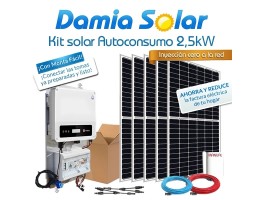 Kit autoconsumo solar 2,5kW XS monofásico Inyección Cero