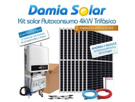 Kit autoconsumo solar 4kW SDT G2+ trifásico Inyección Cero