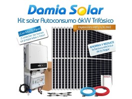 Kit de autoconsumo solar de 6kW SDT G2+ trifásico Injeção Zero