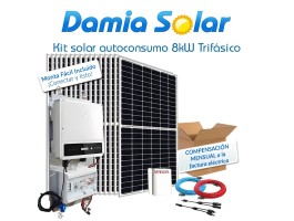Kit autoconsumo solar 8kW SDT G2+ trifásico con excedentes