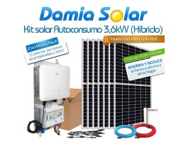 Kit de autoconsumo solar de 3,6kW ES G2 híbrido Injeção Zero