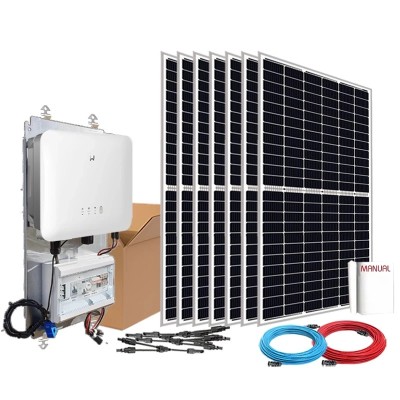 Kit autoconsumo solar 3,6kW EM híbrido Inyección Cero