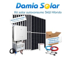 Kit de autoconsumo solar 5kW ES G2 híbrido com excedentes