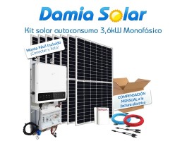 Kit de autoconsumo solar de 3,6kW EH monofásico com excedentes