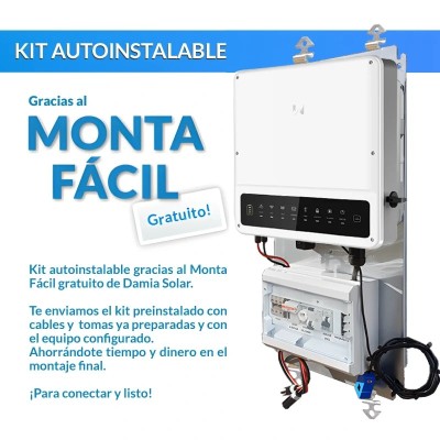 Kit autoconsumo solar 3,6kW EH monofásico con excedentes