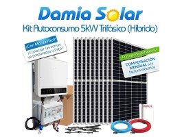 Kit de autoconsumo solar 5kW ET + híbrido com excedentes