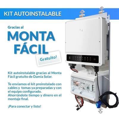 Kit autoconsumo solar 8kW ET + híbrido con excedentes