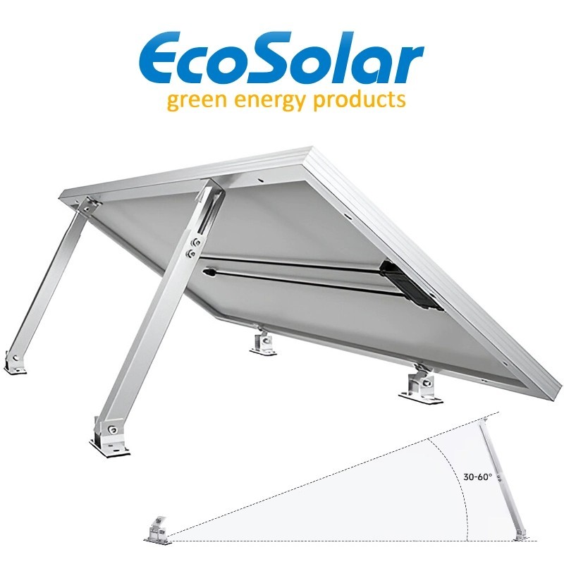 Estructura para panel solar regulable 30 a 60 grados