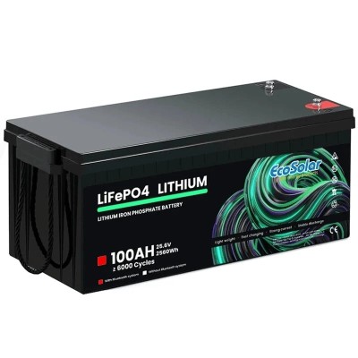 Batería de litio Ecosolar 100Ah LiFePO4 25,6V (24V)