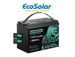 Bateria de lítio Ecosolar Compact LiFePO4 100Ah 12,8V (12V)