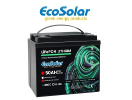 Bateria de lítio Ecosolar LiFePO4 50Ah 12,8V (12V) | Damia Solar