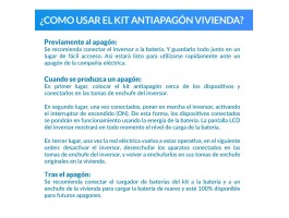Comprar Kit Antiapagón Eléctrico Esencial para Vivienda