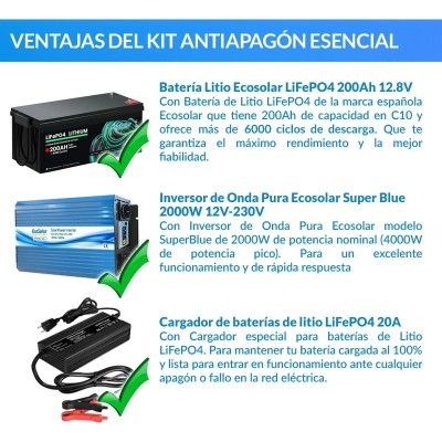 Comprar Kit Antiapagón Eléctrico Esencial para Vivienda