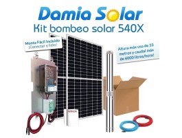 Kit de bombeo Ecosolar 540X - Caudal máx. 6000 litros/h | Damia Solar