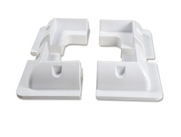 Estructura ABS 4 esquinas+pasacables panel solar camper/barco | Damia Solar