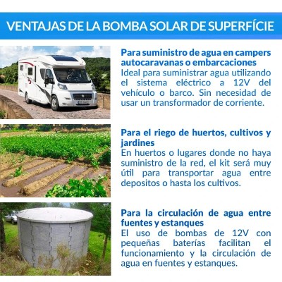 Comprar Bomba de agua de superficie Ecosolar ECO1220 12V