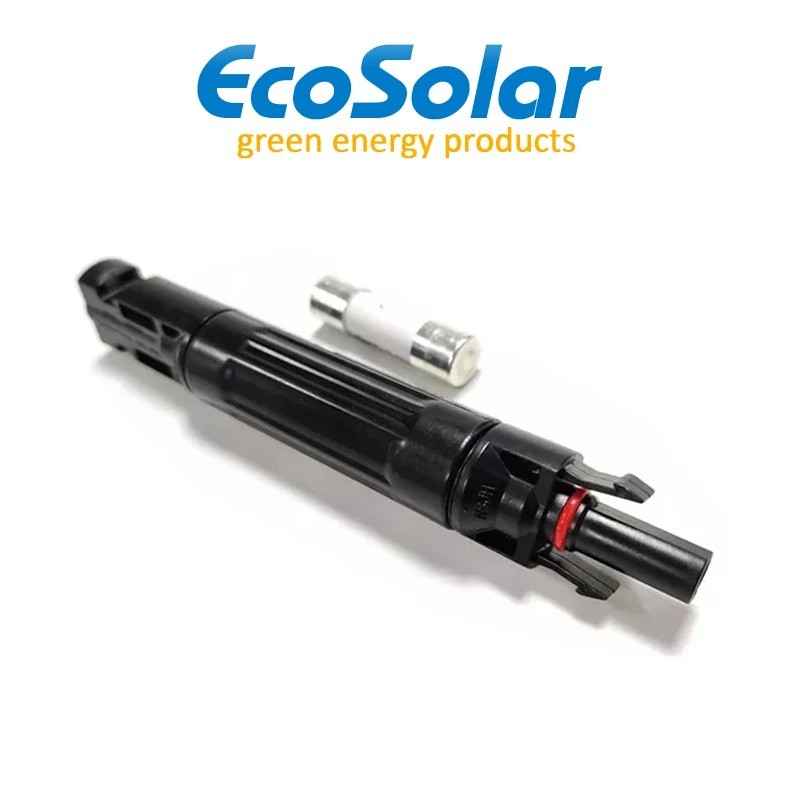 Conector Mc4 com fusível de 10A. Ideal para proteção de autocaravanas | Damia Solar