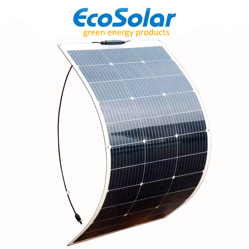 Placa solar flexible Ecosolar 100W 12V Monocristalina