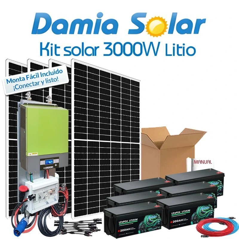 Comprar kit solar de lítio 3000W para Uso Diário