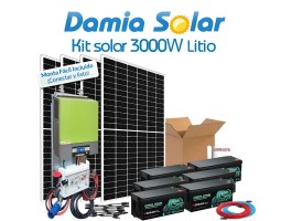 Comprar Kit Solar de Litio 3000W para Uso Diario