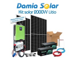 Kit Solar de Litio 2000W para verano y fines de semana | Damia Solar
