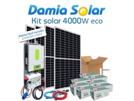 Kit solar 4000W GEL Fines de semana | Damia Solar