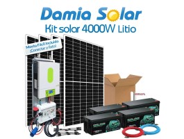 Kit Solar de Litio LiFePO4 de 4000W verano y fines de semana | Damia Solar