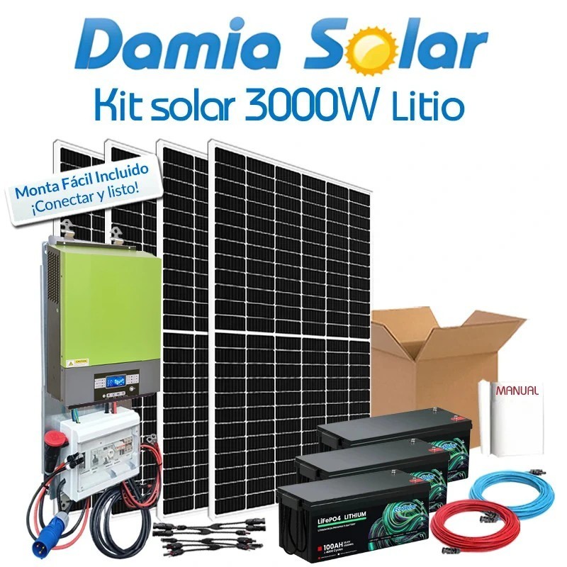 Kit Solar de Lítio 3000W para o verão e fins de semana | Damia Solar