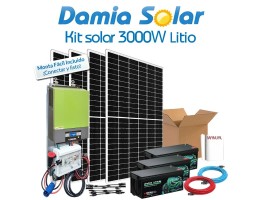 Kit Solar de Litio 3000W para verano y fines de semana | Damia Solar