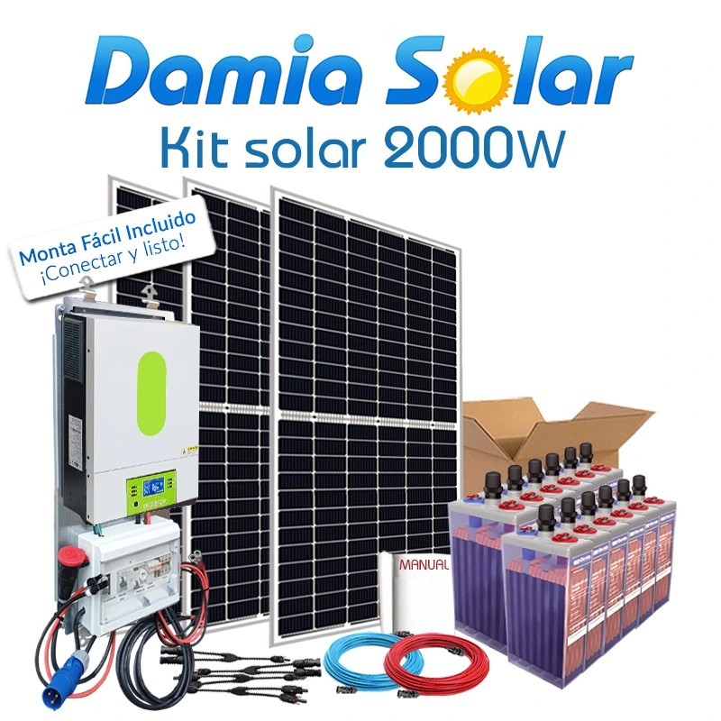 Kit 2000W Uso Diario onda pura | Damia Solar