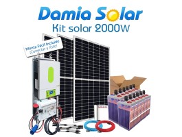 Kit 2000W Uso Diario onda pura | Damia Solar