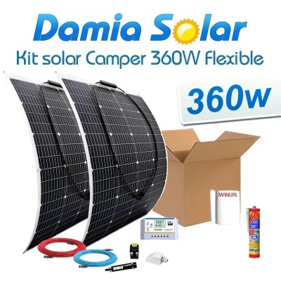 Comprar Kit solar para camper 360w com painéis flexívels