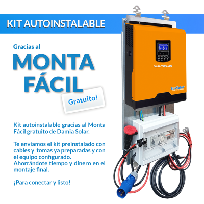 Kit Solar de Lítio 1000W Blue para o verão e fins de semana | Damia Solar