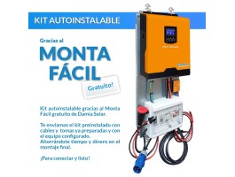 Comprar Kit híbrido solar + eólico 1000W con baterías de Litio