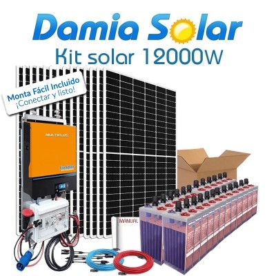 Kit solar 12000W para uso diário | Damia Solar