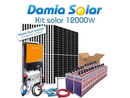 Kit solar 12000W Uso Diario | Damia Solar