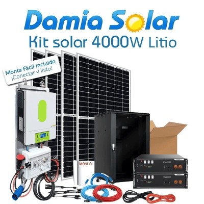 Kit Solar 4000W Lítio Li-On: uso diário nas férias | Damia Solar