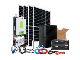 Kit Solar 4000W Lítio Li-On: uso diário nas férias | Damia Solar