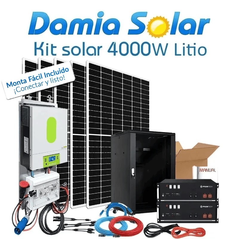 Comprar Kit Solar 4000W Uso Diario Litio