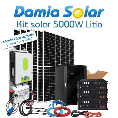 Comprar Kit solar aislada 5000W Uso Diario Litio