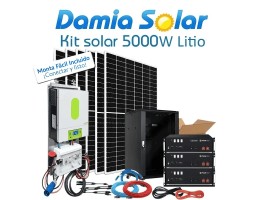Comprar Kit solar aislada 5000W Uso Diario Litio