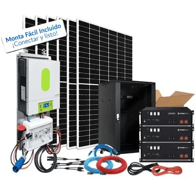 Comprar Kit solar aislada 5000W Uso Diario Litio