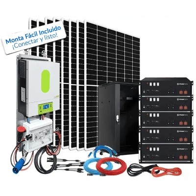 Kit solar 800W LITIO Uso Diario. Onda pura y cargador | Damia Solar