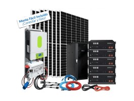 Kit solar 800W LITIO Uso Diario. Onda pura y cargador | Damia Solar