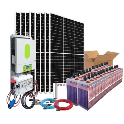 Kit solar económico de 8000 W para uso diário e intensivo