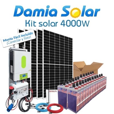 Kit solar 4000W Uso Diario | Damia Solar